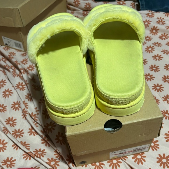 Ugg laton fur slide - Picture 2 of 6